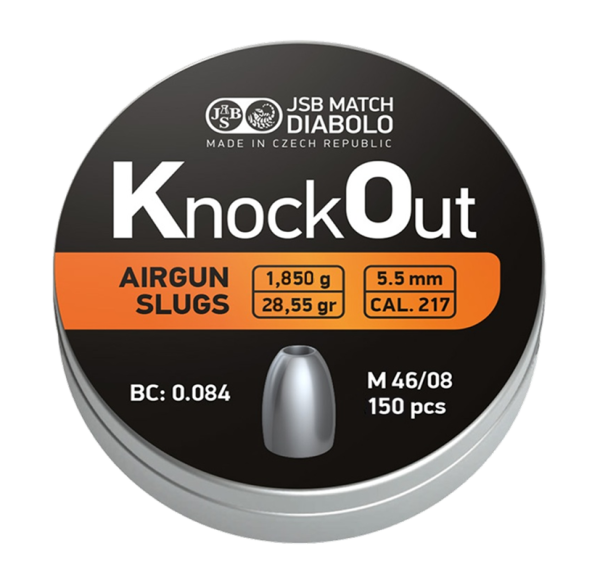 JSB knockout slugs | 5,5 .217 | 1850 28 | 150