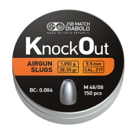 JSB knockout slugs | 5,5 .217 | 1850 28 | 150