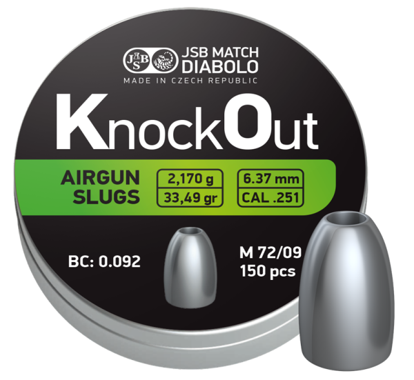 JSB knockout slugs | 6,37 .251 | 2170 33 | 150