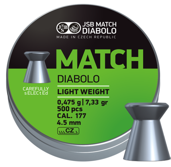 JSB match s-light weight diabolos | 4.51mm | 0.475g | 500St